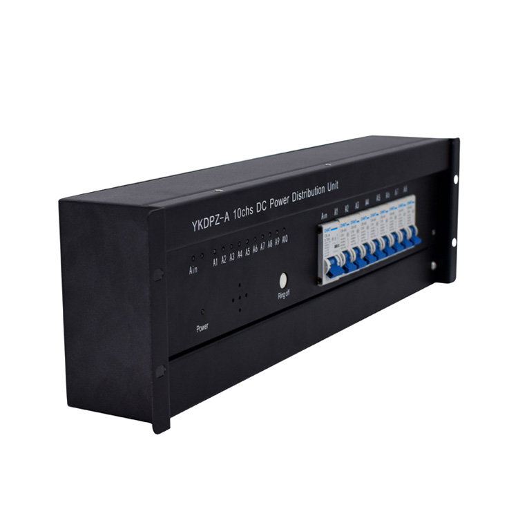 19 inch 3U rack mount 2 channel input and 8 channel output PDU