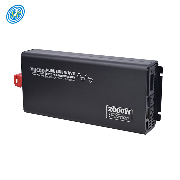 Yucoo home inverter 2000W 60V To 220V Inverter 2000W 60V To 110V Inverter power supply with inverter